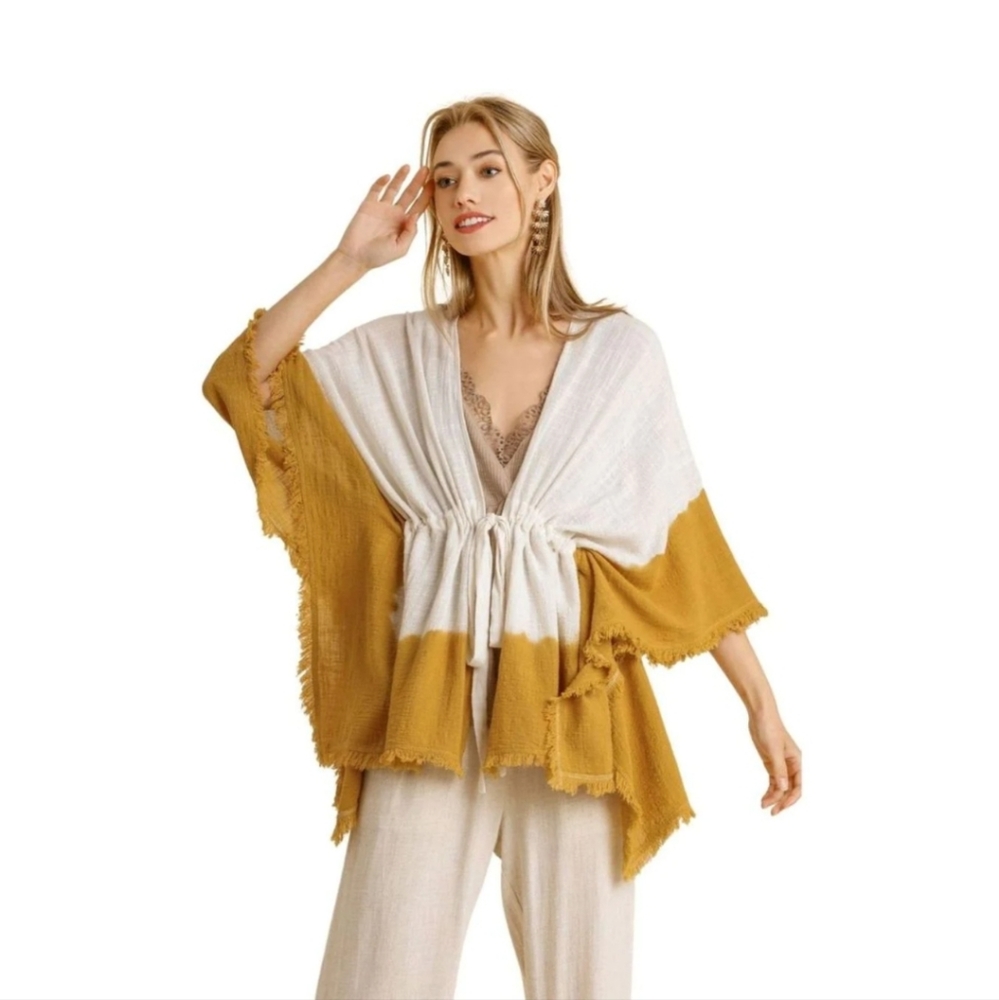 NWT Umgee Dip Dye Kimono, S/M